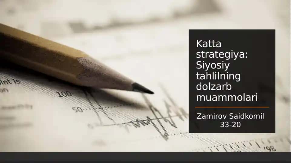 Kattastrategiya:Siyosiytahlilningdolzarbmuammolari