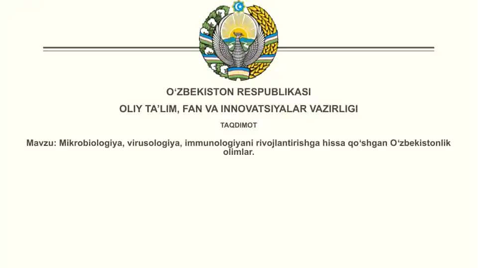Mikrobiologiya, virusologiya, immunologiya
