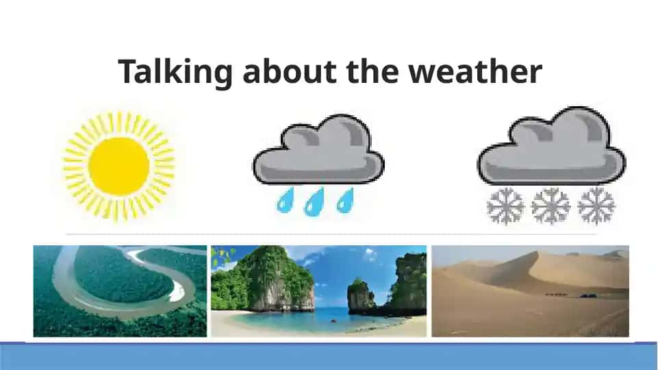 Talking about the weather