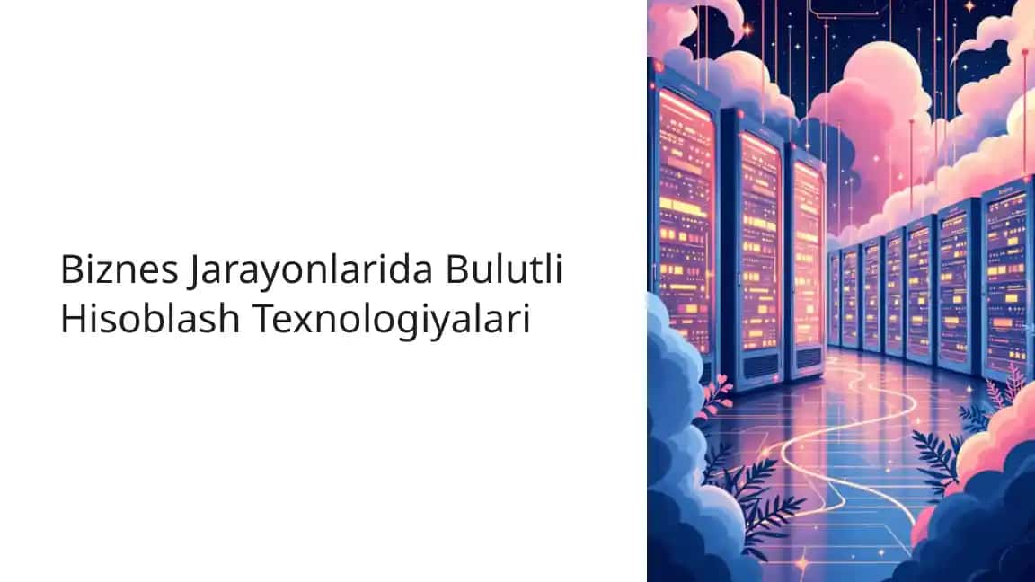 Bulutli Hisoblash Texnologiyalari