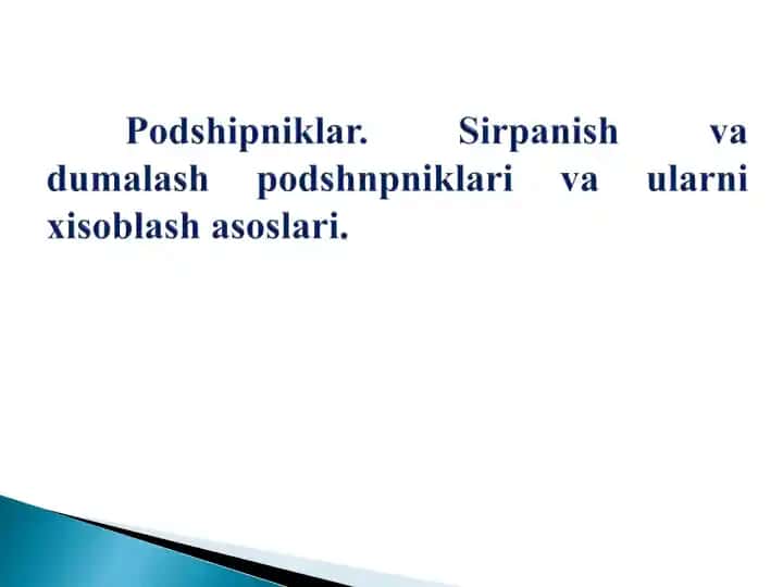 Podshipniklar