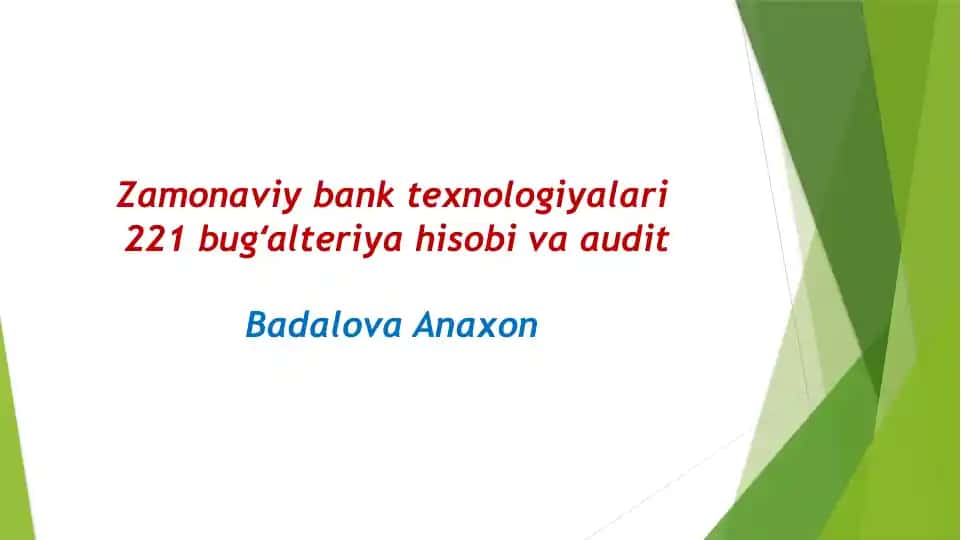 Raqamli bank xizmatlari