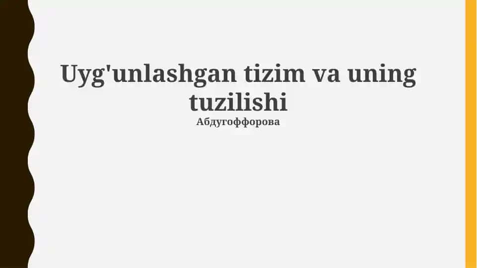 Tovarlarni tasniflash mezonlari