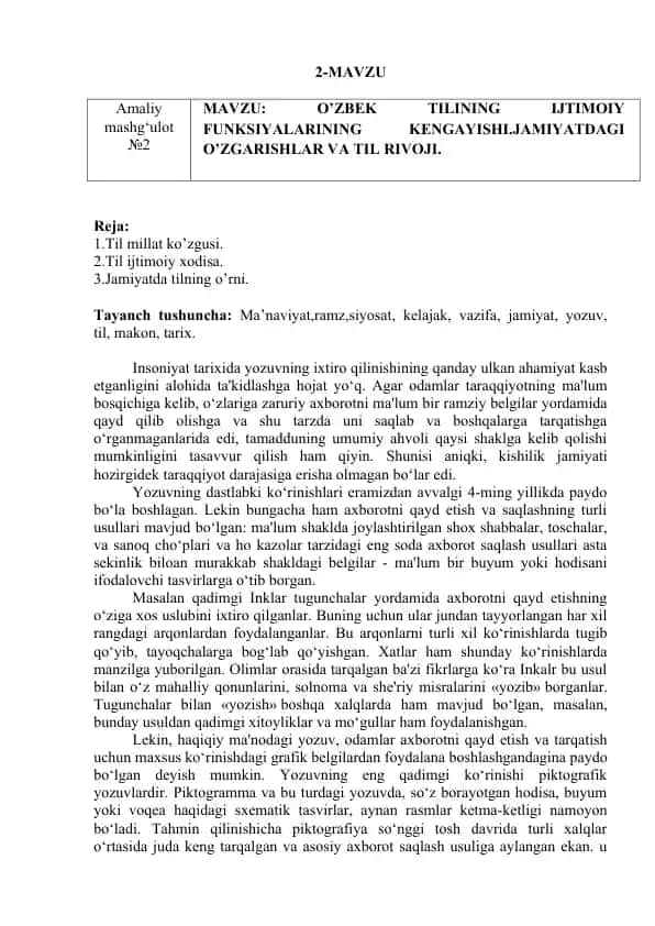 Tilning ijtimoiy funktsiyalari
