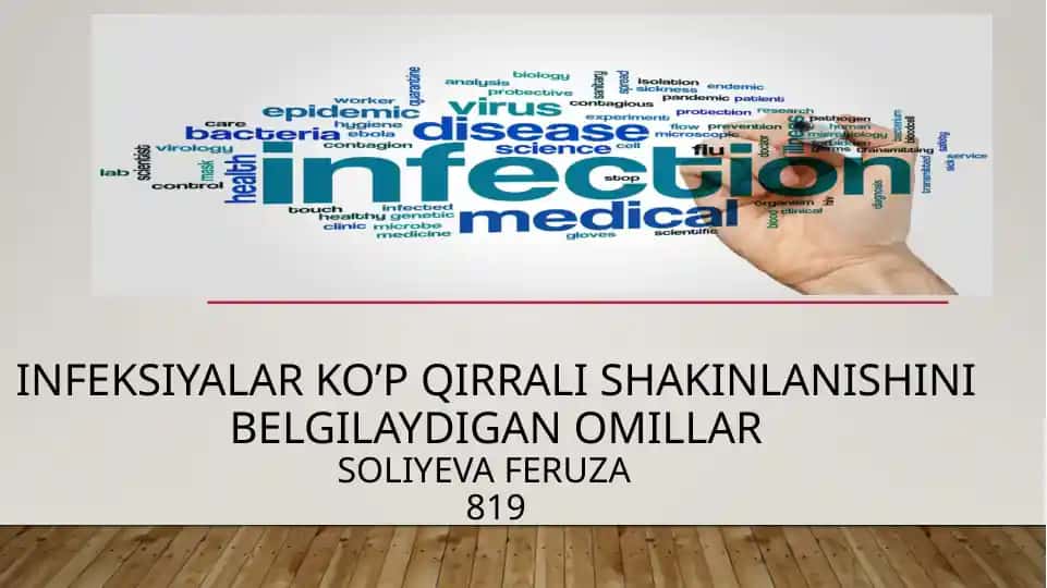 INFEKSIYALAR KO’P QIRRALI SHAKINLANISHINI BELGILAYDIGAN OMILLARSOLIYEVA819