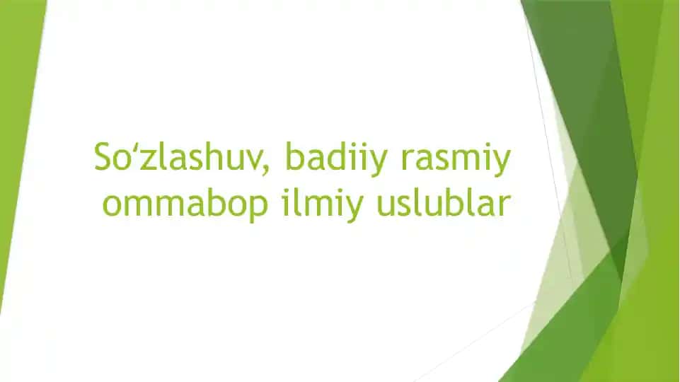 Soʻzlashuv, badiiy rasmiyommabopilmiy uslublar