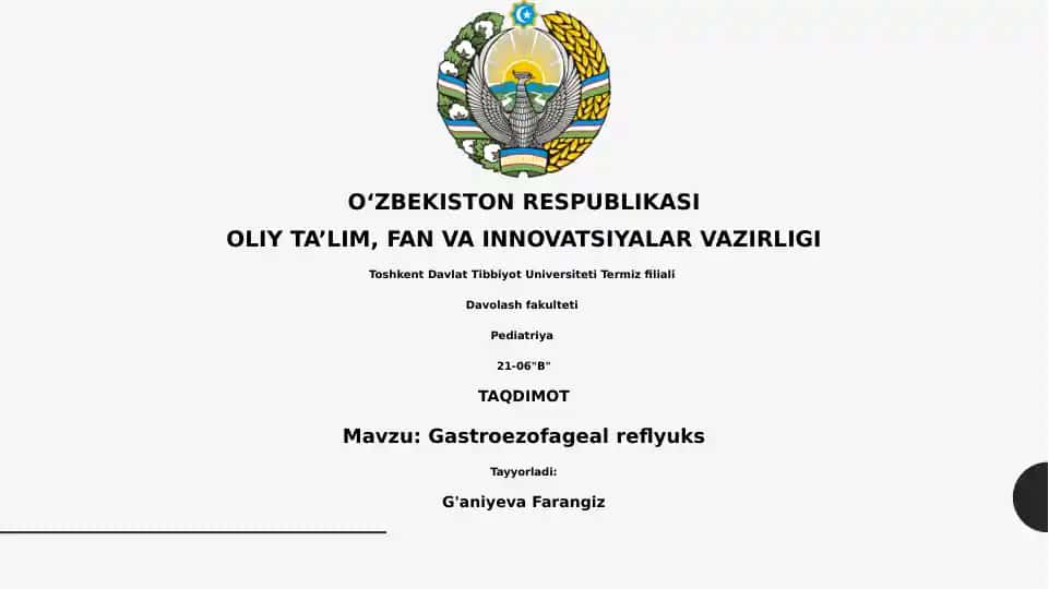 Gastroezofageal reflyuks