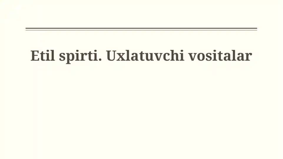 Etil spirti va uxlash tabletkalari