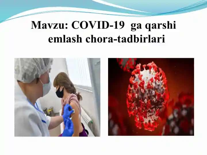 COVID-19 ga qarshi emlash chora-tadbirlari