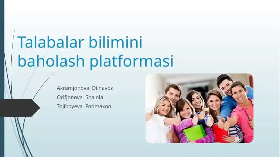 Talabalar bilimini baholash platformasi