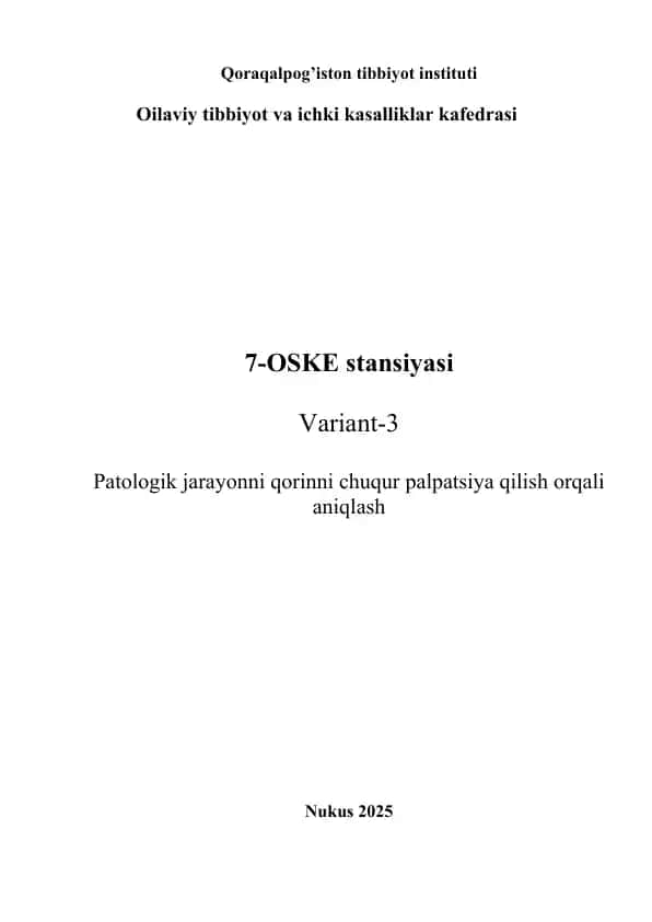 Qoraqalpog’iston tibbiyot instituti