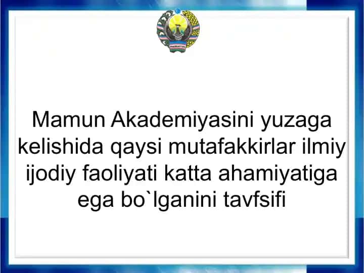 Abu Rayxon Beruniy hayoti va faoliyati