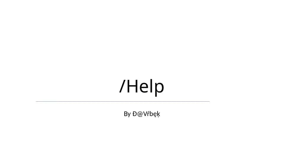 Help