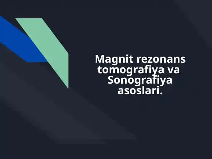 Magnit rezonans tomografiya