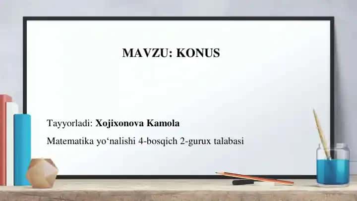 Mathematika yo‘nalishi 4-bosqich 2-gurux talabasi