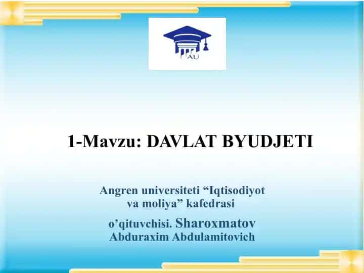 Davlat byudjeti