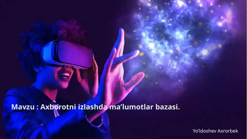 Ma’lumotlar bazasi haqida maqola