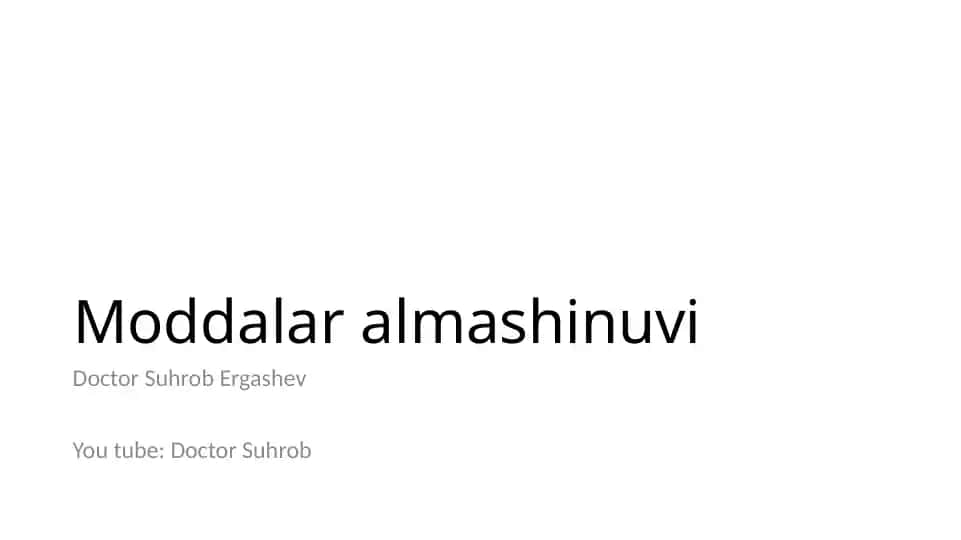 Moddalar almashinuvi
