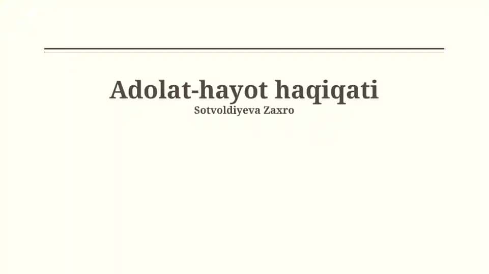 Haqiqatning Izlanishi