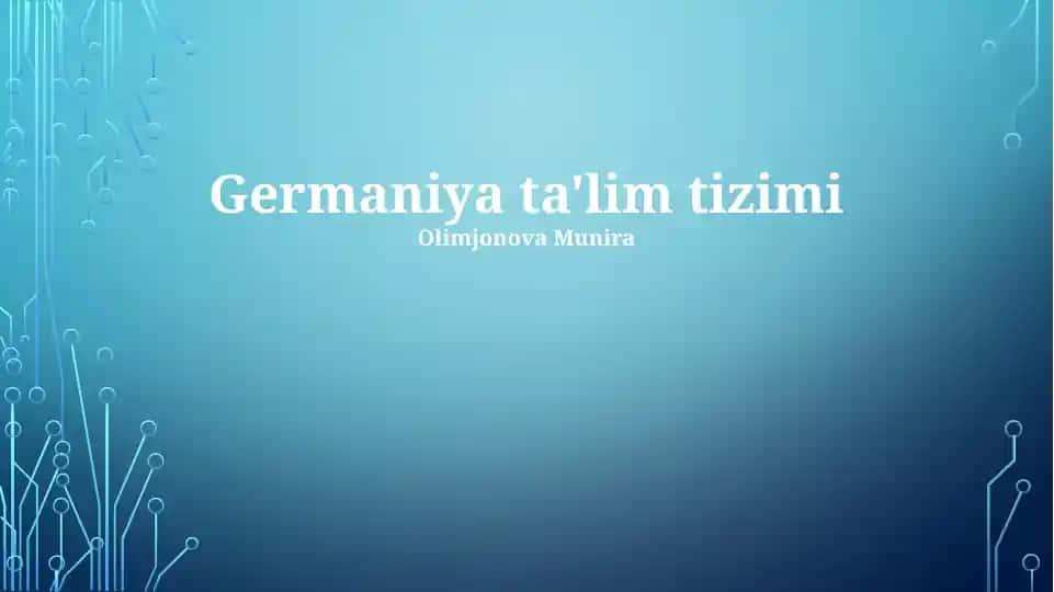 Germaniya ta'lim tizimi