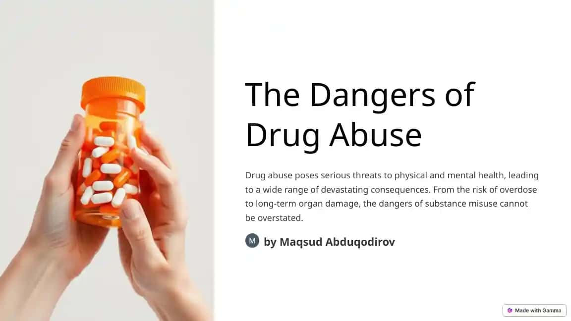 The Dangers of Drug Abuse