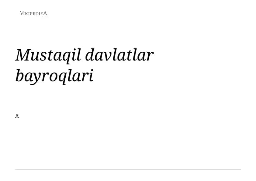 Mustaqil davlatlar bayroqlari