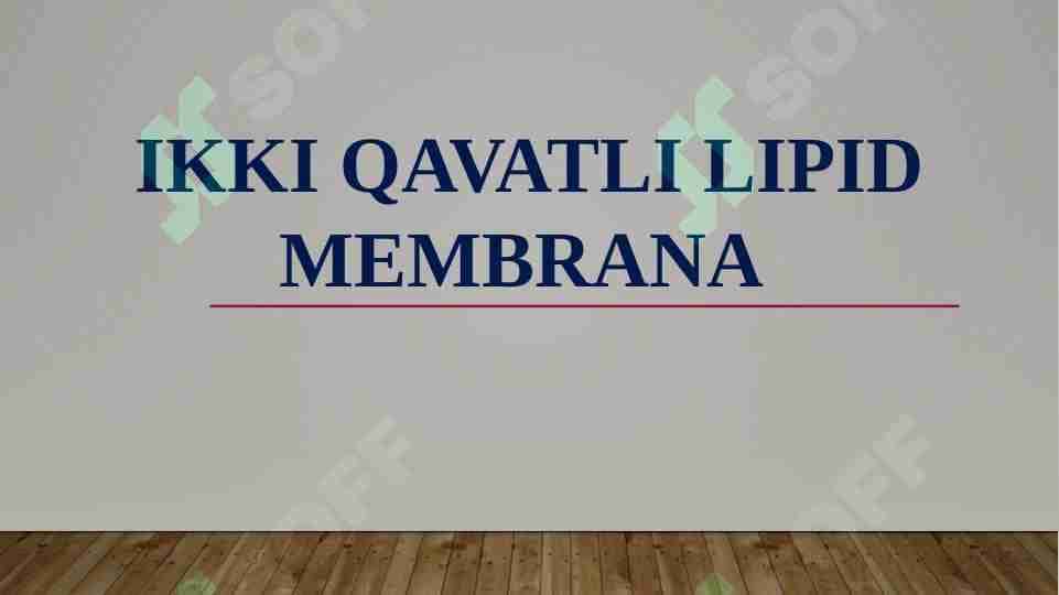 IKKI QAVATLI LIPID MEMBRANA