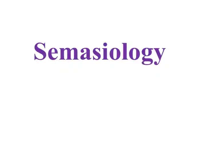 Semasiology