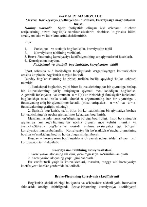 Korrelyasiya koeffisiyenti