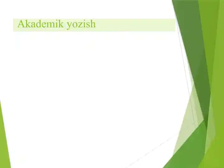 Akademik yozish
