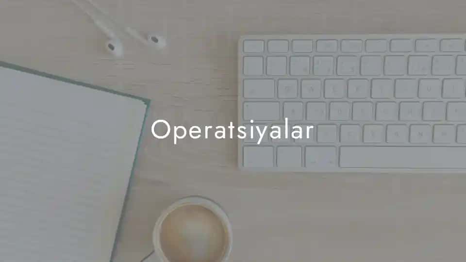 Operatsiyalar