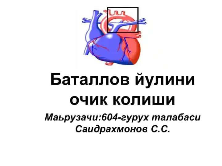 Баталлов йулини очик колиши