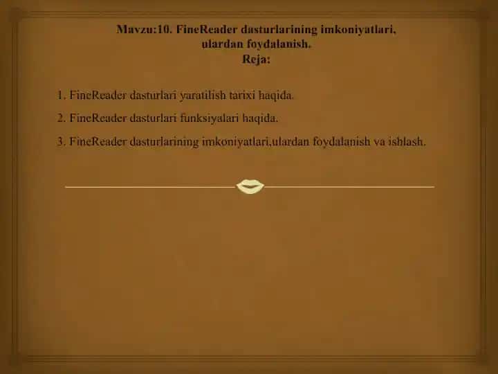 FineReader dasturlari