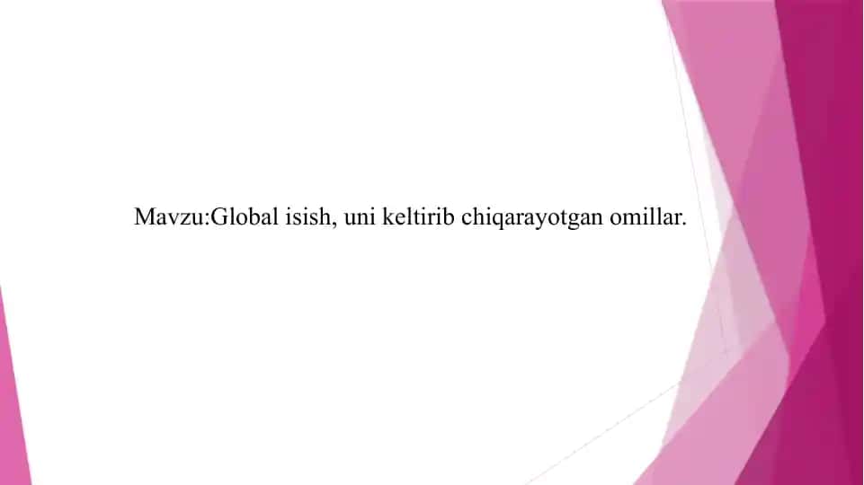 Global ishni oshirish va uning oqibatlari