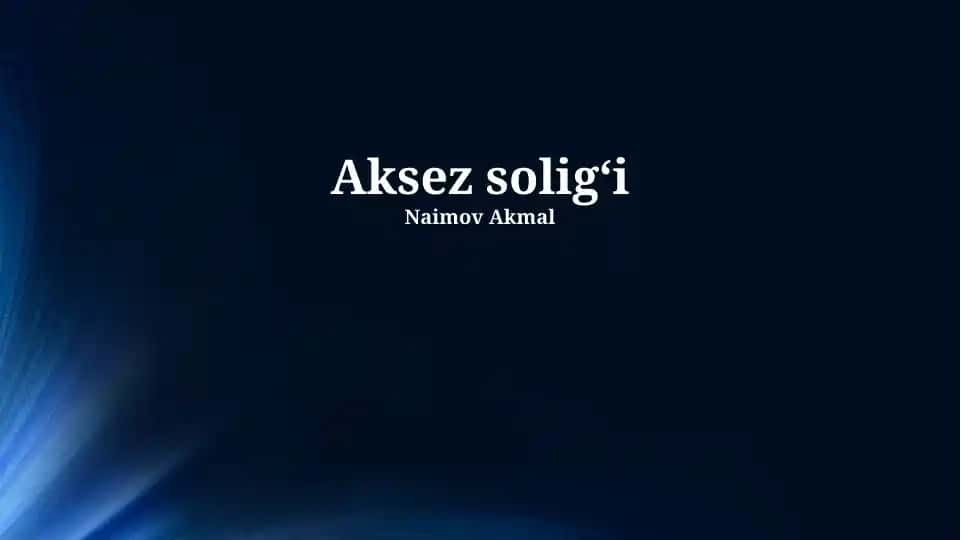 Aksess Soliqidan Ozod Qilish