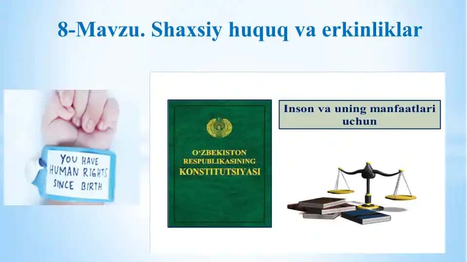 Shaxsiy huquq va erkinliklar