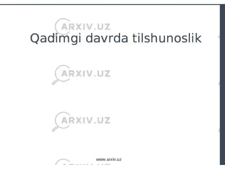 Qadimgi davrda tilshunoslik