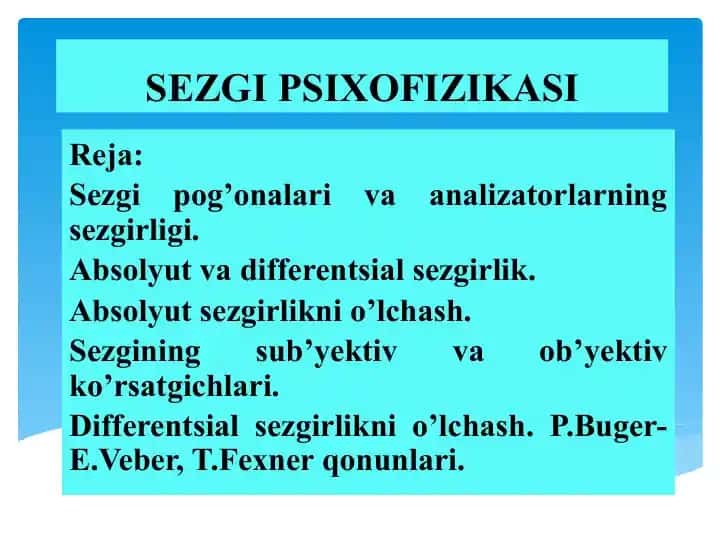 SEZGI PSIXOFIZIKASI