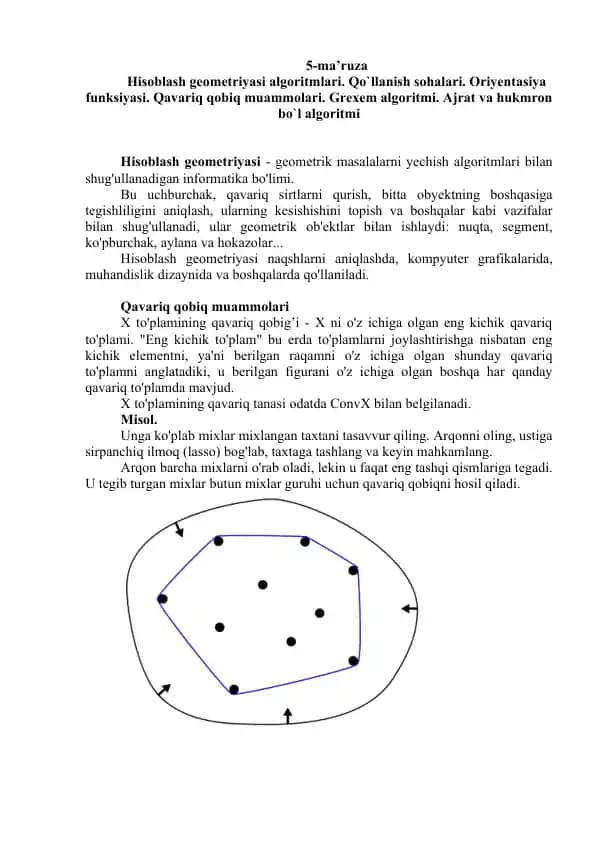Hisoblash geometriyasi algoritmlari