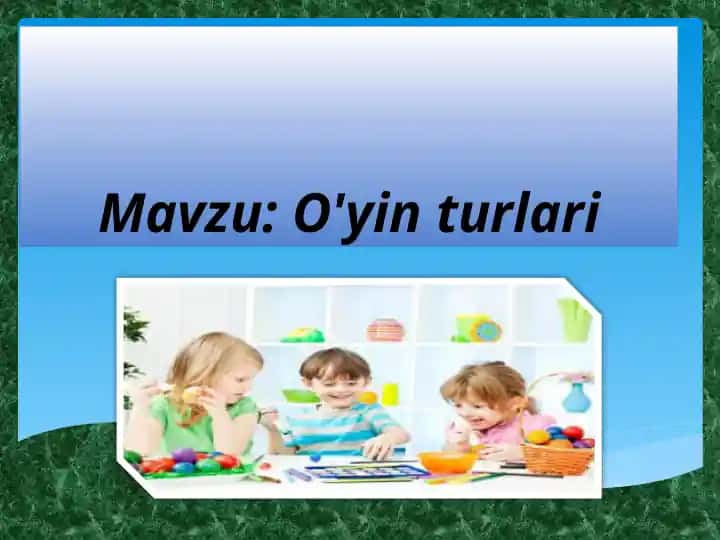O'yinturlari