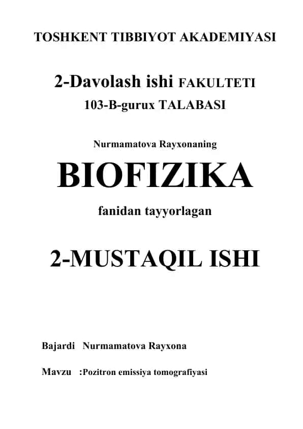 Pozitron emissiya tomografiyasi