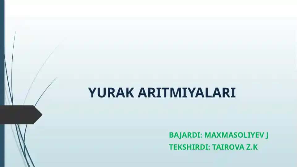 Yurak aritmiyalari