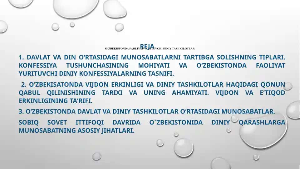 O‘zbekistonda diniy tashkilotlar