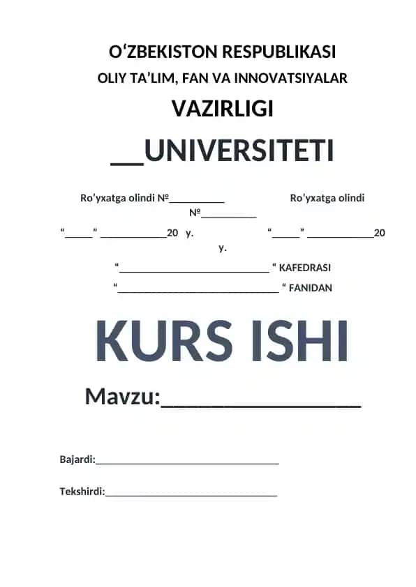 Kasr maxrajini algebraik irratsionallikdan qutqarish va uchinchi darajali tenglamalarni kvadrat radikallarda yechish sharti haqida kurs ishi