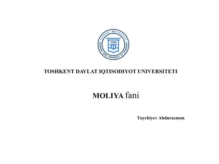 5-Mavzu. Inson hayotida moliyaviy rejalashtirish
