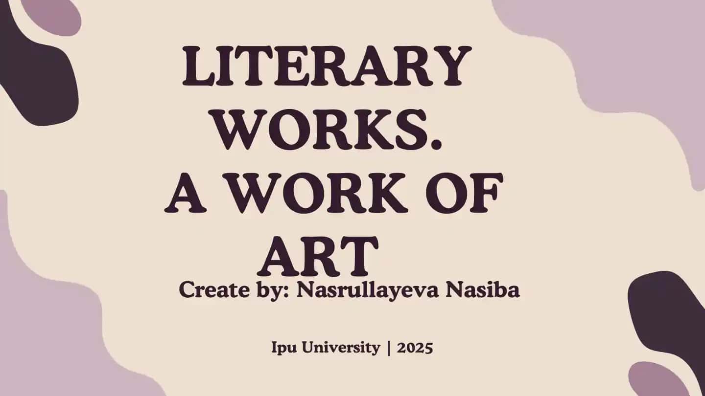 Literary Works