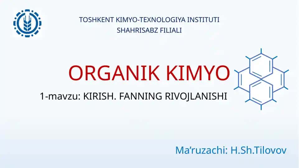 Organik Kimyo