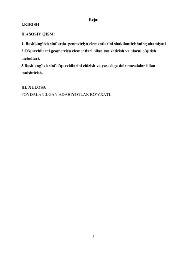 Geometriya Elementlari