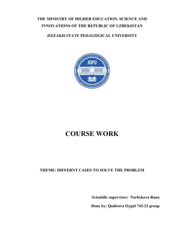 Course Work
