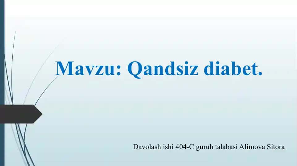 Qandsizdiabet